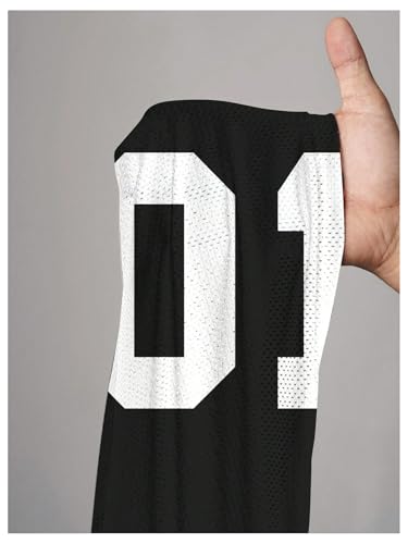 Image of RoseSeek Women's Jersey Shirts Number Graphic V Neck Football T Shirts Tops | 3 /4 Sleeve Length, Oversized, Mesh, Workout, Jersey Tops, Summer, Soccer, Baseball, Streetwear
