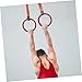 POPETPOP 2Pcs Gymnastics Rings for Workouts Height Pull Up Rings with Slip Design Stylish Fitness Equipment for Adults for Calisthenics