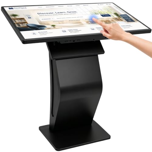 Image of 32 inch Touch Screen Kiosk, Windows11 System(8+128g), K-Style Stand Inquiry Machine, Human-Machine Interaction Smoothly for Mall Navigation /Self-Ordering /Advertising /Retail Store