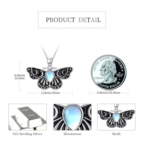 Sterling Silver Halloween Necklace Gothic Jewelry Gifts for Women Men4