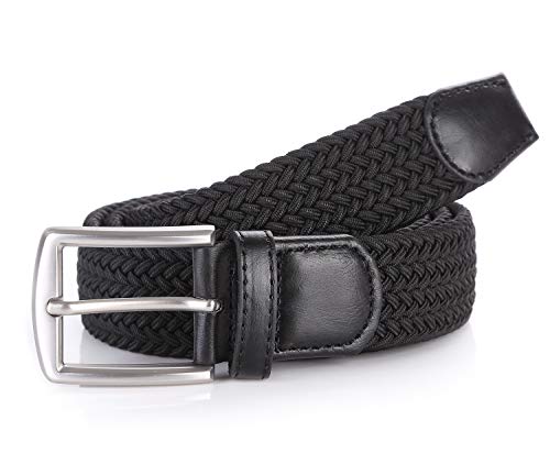 Men's Stretch Woven 1.3" Wide Elastic Braided Belts4