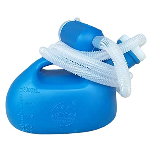 2000ML 男性用ポータブル小便器 1.2m チューブ付き キャンプ 車 旅行用 こぼれ防止