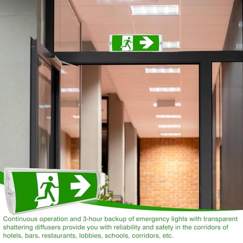 Éclairage d'urgence à LED pour sécuriser les coupures de courant avec batterie 3h - 6