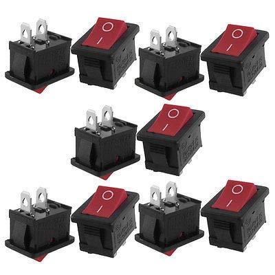 Interrupteur bascule SPST AHLOKI mini bouton marche arrêt 2 broches pour montage