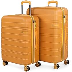 Maletas Greenwich Malaga Jaslen - Maleta Cabina Ryanair 40x20x25. Maletas de Viaje Cabina 55x40x20. Maleta de Cabina. Trolley Cabina, Maleta 55x40x20. Maletas de Cabina con Candado de Combinación. 171250, Mostaza tornasolado