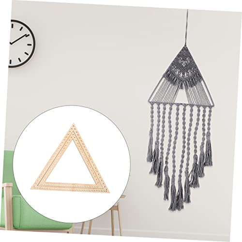 Corhad 2Pcs Tapestry Weaving Tools Braid Tool Knitting Loom Woven Tapestry Weaving Loom Frame Tapestry Wooden Weaving Loom Frame Tapestry Knitting Tool Dream Catcher Diy Tool Triangle #TOP5