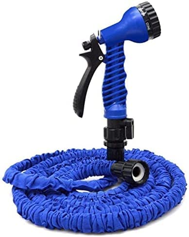 JANNAH Magic Garden Hose 100 FT Latex Hose With Brass Connector 7 Spray Modes Nozzle Expandable Water Hose Extendable and Easy to Carry