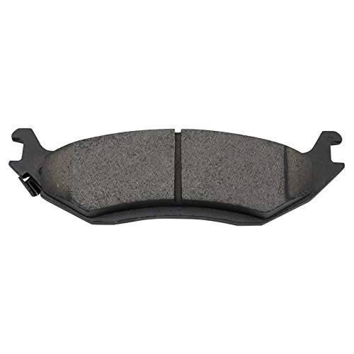 Image of TRQ Performance Rear Performance Brake Pad & Rotor Kit Ceramic Premium G-Coated Slotted X Drilled Compatible with 2007-2009 Chrysler Aspen 2004-2009 Dodge Durango 2002-2010 Ram 1500 2011-2018 Ram 1500