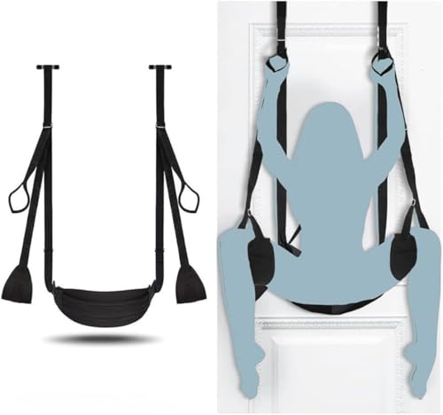 Over-the-Door Swing Kit with Acrylic Tubes Adjustable Support Straps & Padded Seat No Drilling No Damage Easy Install Holds Up to 330 lbs