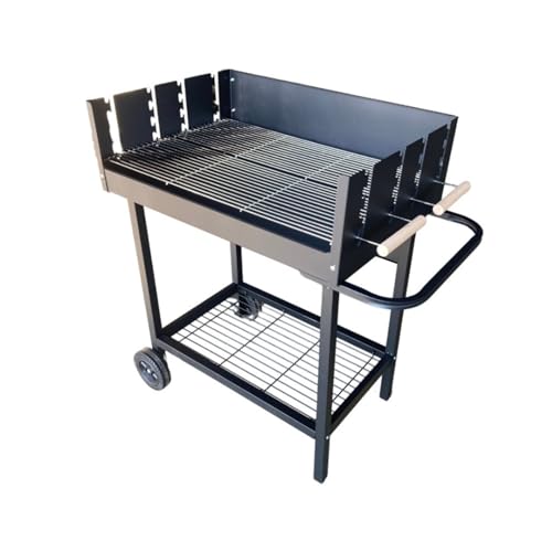 Cook'in Garden - Barbecue Charbon de Bois sur Roues SERENA, Surface de Cuisson XXL, Grilles...