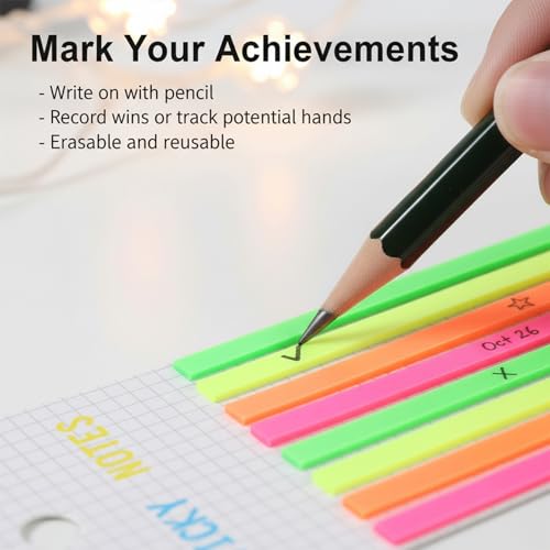 2 Pack Transparent Mahjong Line Finder Notes miniatura 6