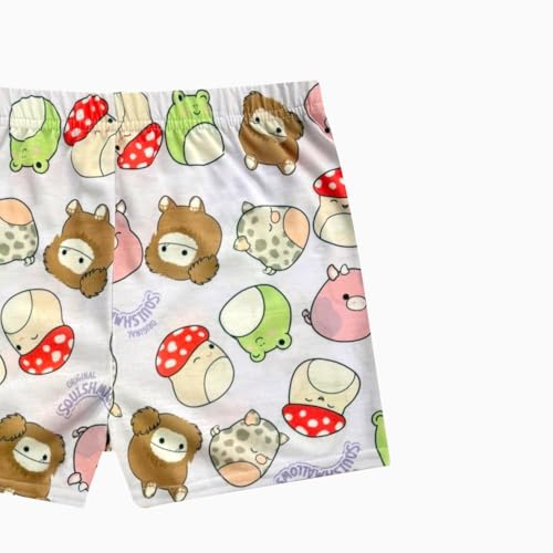 Squishmallows Girls Pajama Set - 2 Piece Cozy Girls Pjs with Button Down Short Sleeve & Shorts For Kids - Official Product3