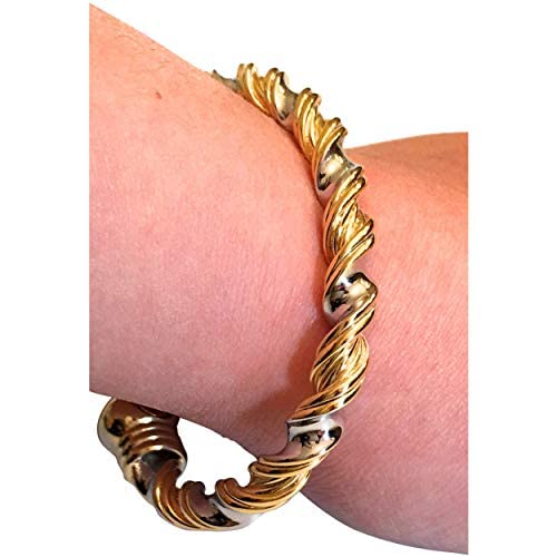 Helena Pulsera de cobre rosa con imanes para aliviar el dolor, ayuda a la artritis, reumatismo, túnel carpiano, migraña, alivio natural del dolor, pulsera magnética de salud para mujer, se envía en