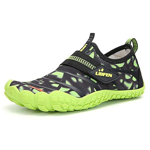 Image of UBFEN Water Shoes for Kids Boys Girls Aqua Socks Barefoot Beach Sports Swim Pool Quick Dry Lightweight Toddler Little Big Kid | Lightweight, Barefoot-style, Perfect for Water parks, Beach, Pool, Kayak, Creek Hiking, Camping, Toddler, Little Kid, Big Kid