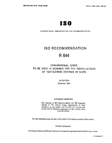 ISO/R 644:1967, Conventional signs to be used in schemes for the ...