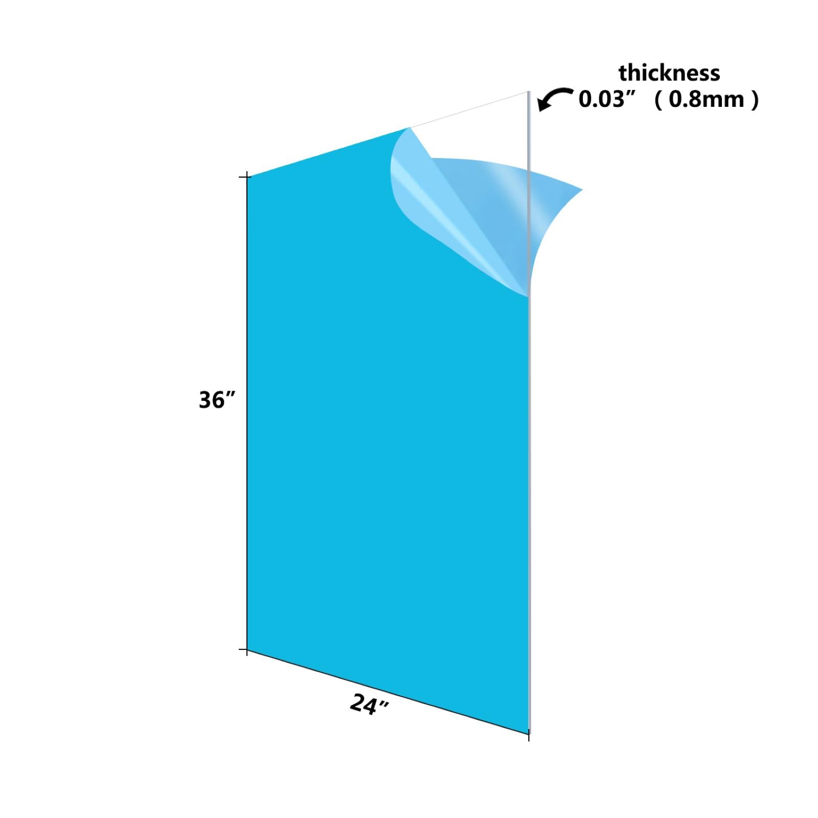 24x36 Inch Plexiglass Panels/Plastic Sheet (2Pack, 0.03