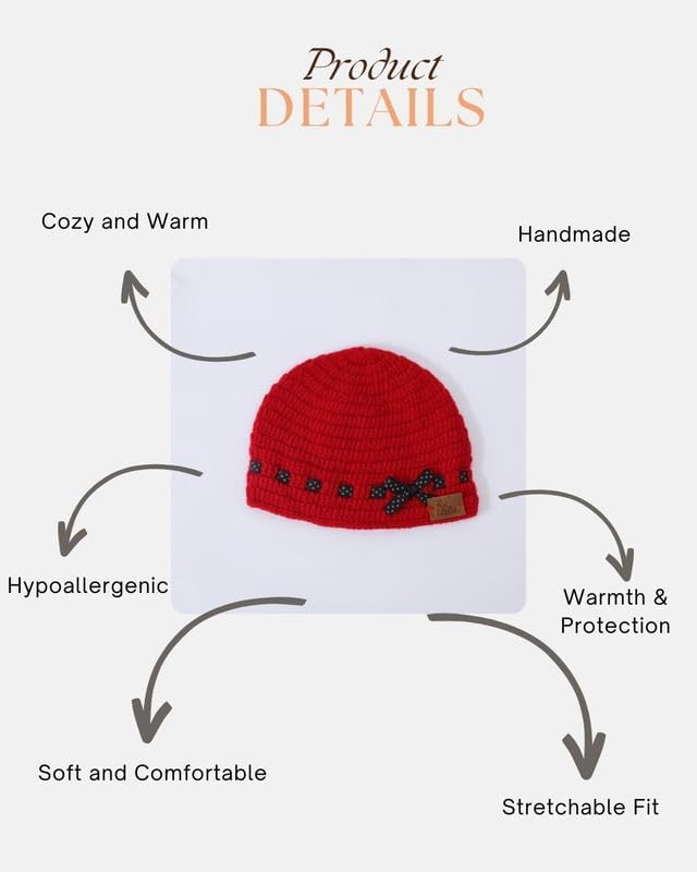 Image of Handmade Woolen Cap for Kids