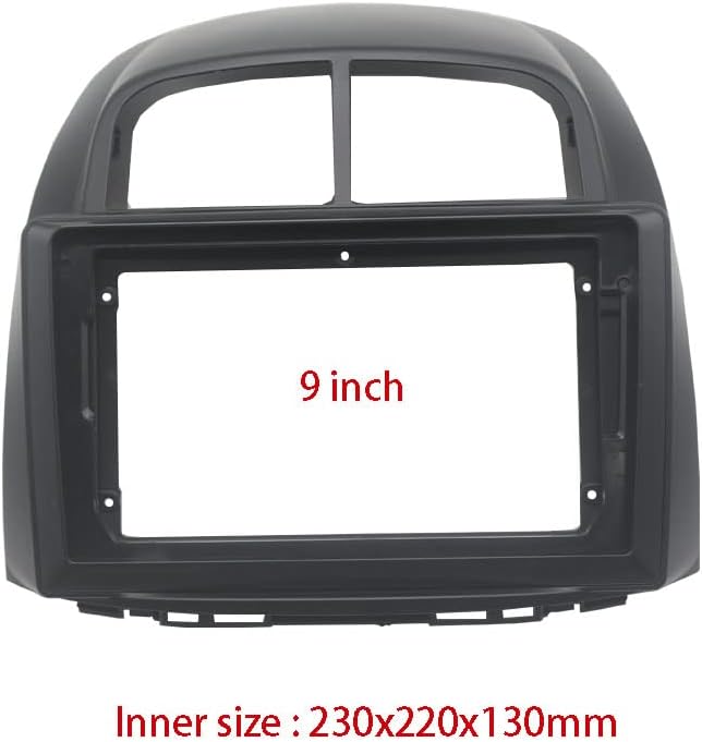 Car Front Side Air Outlet Vent Frame Trim Compatib 10.1" 2 Din Radio Fascia Frame Trim Installation Kit/Fit for Toyota Passo/Fit for Daihatsu Boon Sirion/Fit for Subaru Justy/Fit for Perodua Myvi