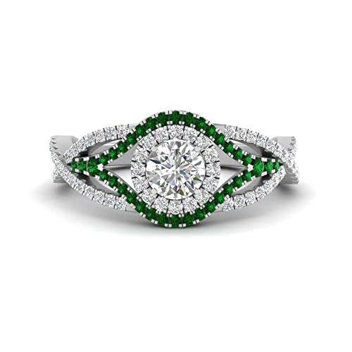 Bague halo de diamants ronds : le cadeau de fiançailles inoubliable