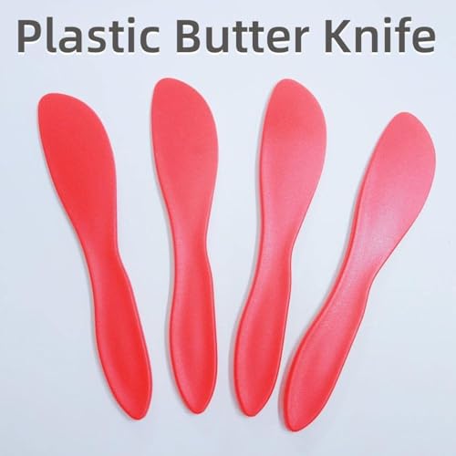 5PCS Plastic Butter Knife Butter Spreader Knife Versatile Kitchen Frosting Knives Kitchen Essential Tools for Cutting or Spreading Butter Cheese Jam - Image 5