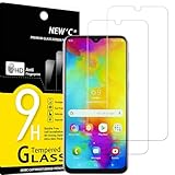 NEW'C Lot de 2, Verre Tremp� pour Samsung Galaxy M20, Film Protection �cran efficace contre les Rayures - sans Bulles - Ultra R�sistant (0,33mm HD Ultra Transparent) Duret� 9H Glass
