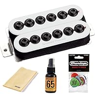 High output with a huge sound, this unique humbucker has a look and sound like no other pickup. Loud, vicious, and unapologetic. Three large ceramic bar magnets, oversized metal oxide poles, nickel silver bottom plate 4-conductor lead wire for multip...