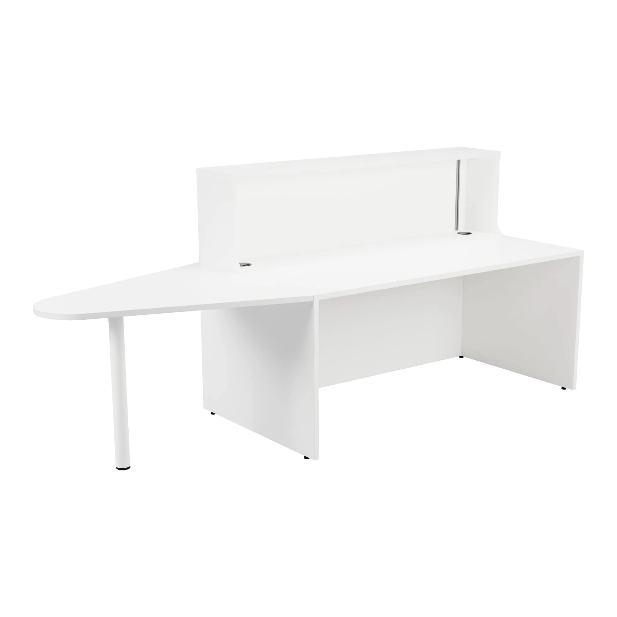 VOW Jemini Reception Unit with Extension 1600x800x740mm White KF839540