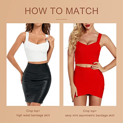 Women's Tank Top Bodycon Bandage Crop Top4