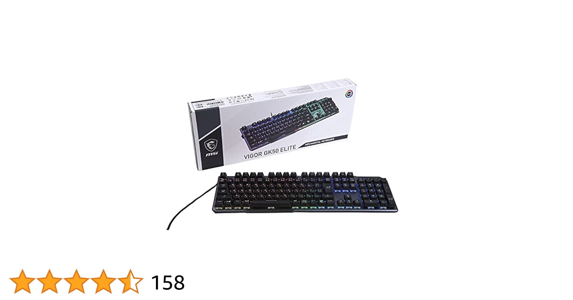 キーボード/ホワイト Amazon.co.jp: MSI Vigor GK50 ELITE BW JP ゲーミング