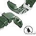 FanTEK Band for Galaxy Watch 3 45mm / Galaxy Watch 46mm / Gear S3 Watch, 22mm Silicone Sport Quick Release Replacement Strap work for Moto 360 2nd Gen 46mm/ Pebble Time Steel, Army Green
