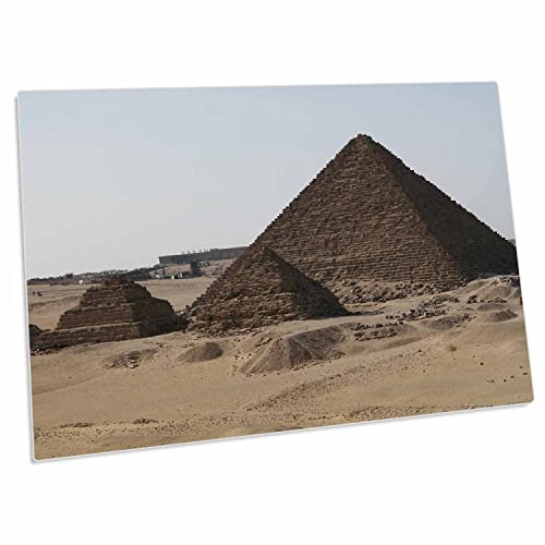 3dRose Angelique Cajam Egypt - The Great Pyramids Four - Pad de escritorio