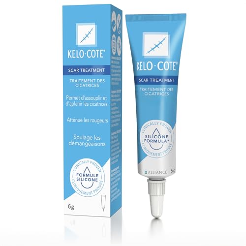 KELO-COTE - Tube 6g - Gel Pour Traitement Des Cicatrices - Formule Silicone - Atténue Rougeurs & Démangeaisons - Résiste À L’Eau - Transparent - Cliniquement Prouvé