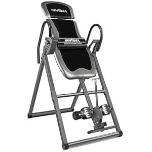 Innova Inversion Table with Adjustable Headrest, Reversible Ankle Holders, and 300 lb Weight Capacity