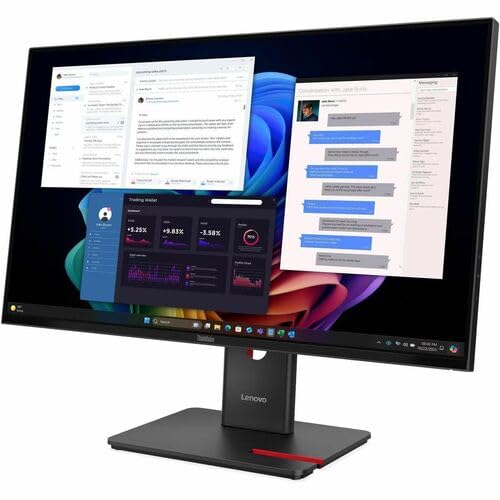 Image of Lenovo ThinkVision T27UD-40 27 inch 4K UHD LED Monitor, Eclipse Black