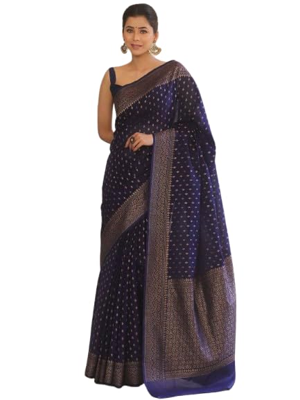 Woven Designer Kanjivaram Banarasi Silk Solid Saree-image-47