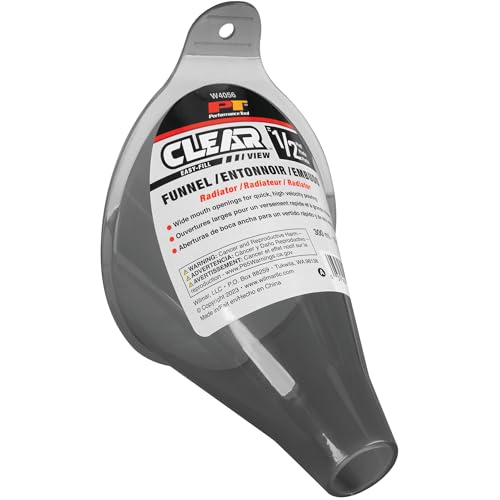 Performance Tool W4056 Clear View Easy-Fill Funnel, 1/2 Pint