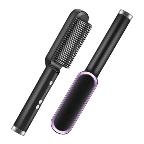 Plancha alisadora para cabello multiuso color negro miniatura 4