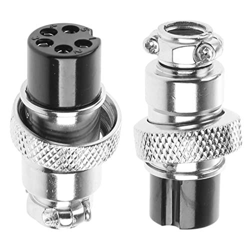 Conector eléctrico hembra tipo GX16 5 pines 16mm miniatura 5