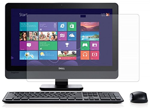 PcProfessional Screen Protector (Set of 2) for Dell Inspiron 24 5000 Series 5459 All-in-One Touchscreen Desktop Anti Glare Anti Scratch Filter Radiation Microfiber Cloth