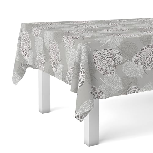 Martina Home Sil Nappe en Toile Cirée Gris 260 x 140 cm