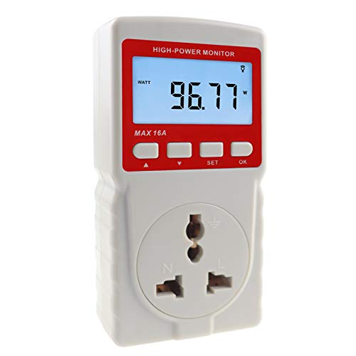 Haut Puissance Mètre Consommation Électricité Watt Tension Testeur Usage Moniteur Prise Courant Cover