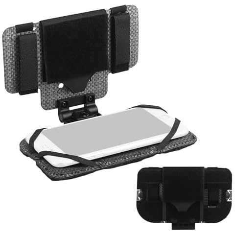 Zhongren Tactical Plate Carrier MOLLE Vest Phone Holder Universal Cell Phone Chest Mount Pouch Adjustable Foldable Navigation Phone Board Attachment for 4.7"-6.7" Outdoor Sports (Black) Cover