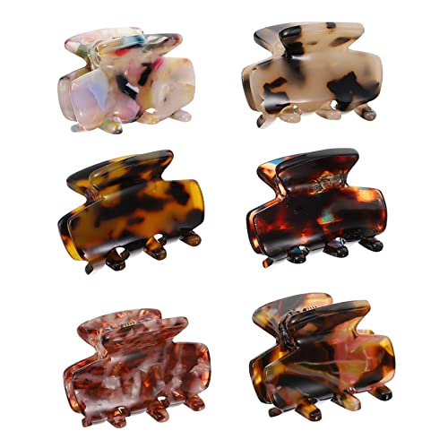Pince à cheveux acétate de cellulose de haute qualité lot de 6 barrettes élégantes