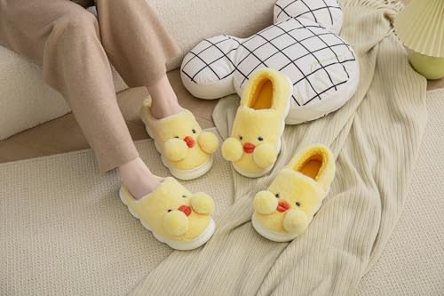 YILANLAN Women's & Men's Winter Duck Slippers - Warm & Cute Animal Cartoon Home Slippers4