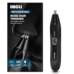 Nose Hair Trimmer for Men Women – Electric Nose Hair Clipper with Replaceable Stainless Steel Blade, Powerful 8000RPM Motor, Wet/Dry Use, Travel Lock, Portable Design USB Rechargeable