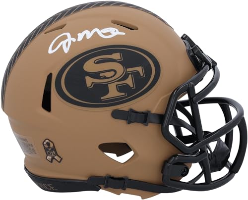 Joe Montana San Francisco 49ers Autographed Riddell 2023 Salute to Service Speed Mini Helmet