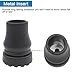 4 Pcs 3/4 Inch Heavy Duty Rubber Cane Tips, Anti-Slip Replacement Cane Tips, Replacement Rubber Tips Use for Canes, Walking Sticks, Hiking Sticks, Seniors Crutches, Black