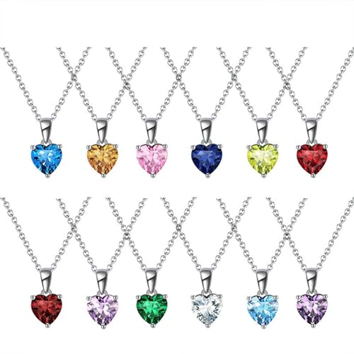 Bijoux 925 collier pour femmes en argent sterling cœur véritable - 2