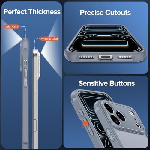 Image of ivoler 3-in-1 Case for iPhone 17 Pro 6.3 inch, Gray