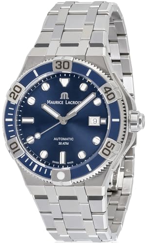 Maurice Lacroix AIKON Venturer 43mm Automatic Blue Watch with Interchangeable Band AI6058-SS002-430-2